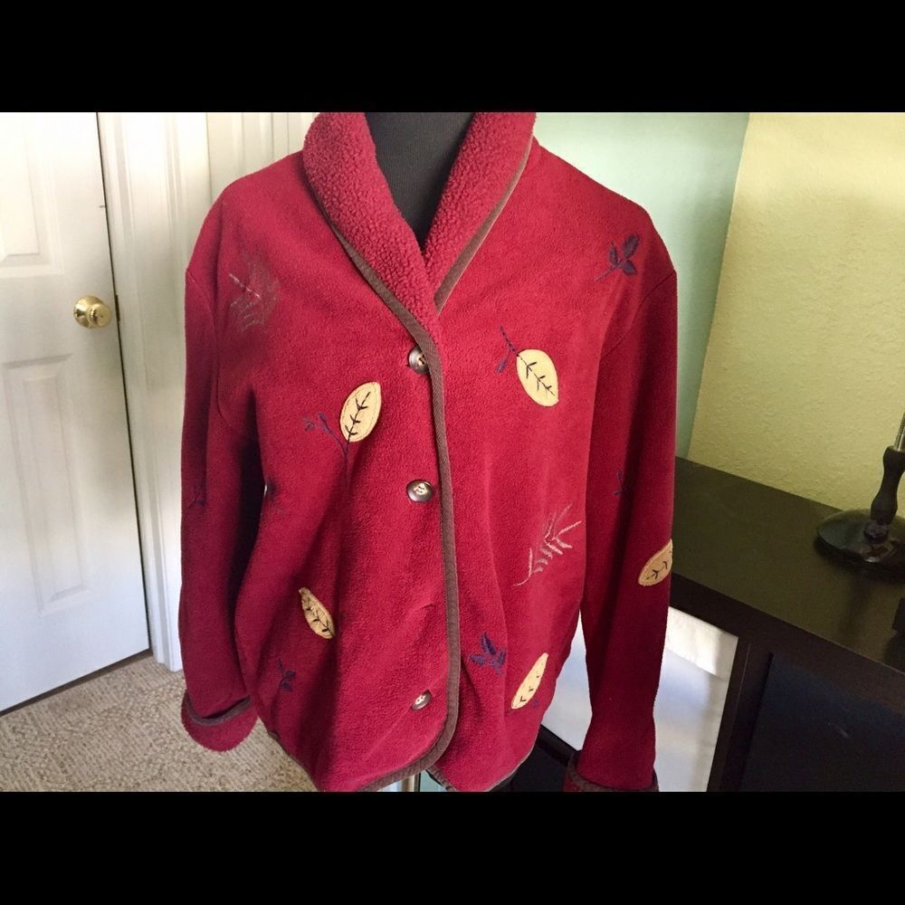 Nice fleece jacket by Talbots in size  medium